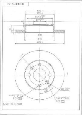 FI.BA FBD100 - Discofreno autozon.pro