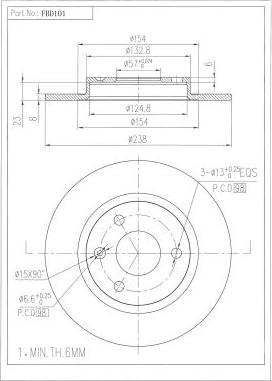 FI.BA FBD101 - Discofreno autozon.pro