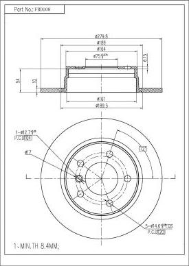 FI.BA FBD108 - Discofreno autozon.pro