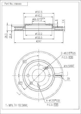 FI.BA FBD103 - Discofreno autozon.pro