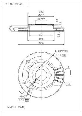 FI.BA FBD102 - Discofreno autozon.pro