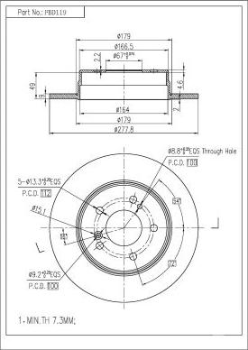 FI.BA FBD119 - Discofreno autozon.pro