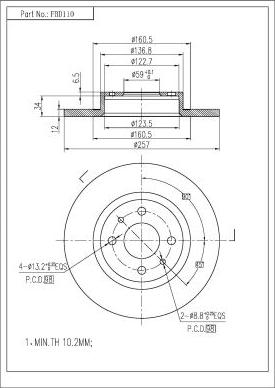 FI.BA FBD110 - Discofreno autozon.pro