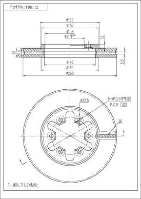 FI.BA FBD112 - Discofreno autozon.pro