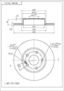 FI.BA FBD186 - Discofreno autozon.pro