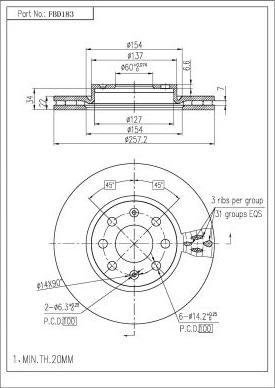 FI.BA FBD183 - Discofreno autozon.pro