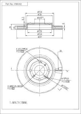 FI.BA FBD182 - Discofreno autozon.pro