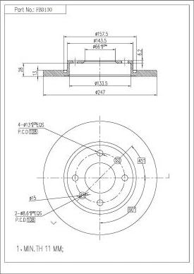 FI.BA FBD130 - Discofreno autozon.pro