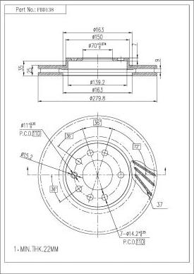 FI.BA FBD138 - Discofreno autozon.pro