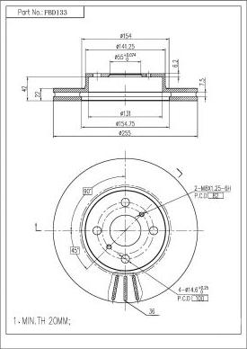 FI.BA FBD133 - Discofreno autozon.pro