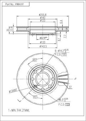 FI.BA FBD137 - Discofreno autozon.pro