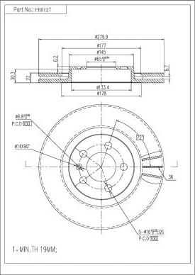 FI.BA FBD127 - Discofreno autozon.pro