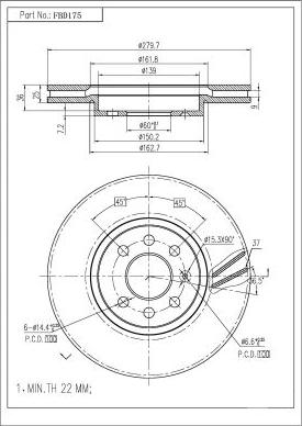 FI.BA FBD175 - Discofreno autozon.pro