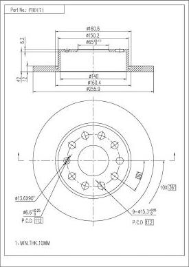 FI.BA FBD171 - Discofreno autozon.pro