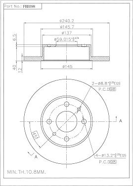 FI.BA FBD398 - Discofreno autozon.pro