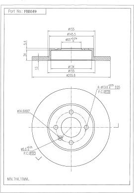 FI.BA FBD349 - Discofreno autozon.pro