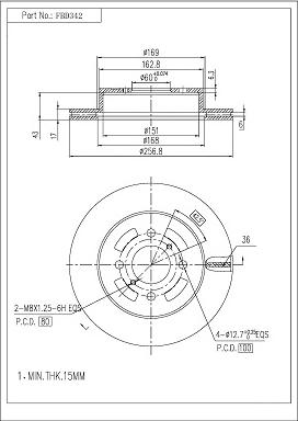 FI.BA FBD342 - Discofreno autozon.pro