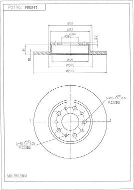 FI.BA FBD347 - Discofreno autozon.pro