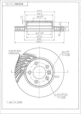 FI.BA FBD357R - Discofreno autozon.pro