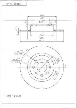 FI.BA FBD369 - Discofreno autozon.pro