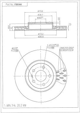 FI.BA FBD366 - Discofreno autozon.pro