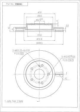 FI.BA FBD361 - Discofreno autozon.pro