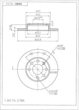 FI.BA FBD301 - Discofreno autozon.pro