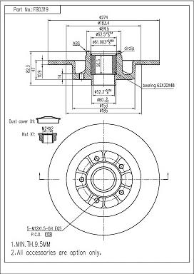 FI.BA FBD319 - Discofreno autozon.pro