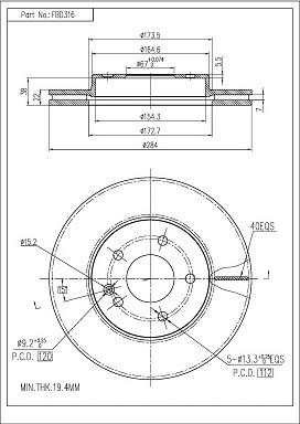 FI.BA FBD316 - Discofreno autozon.pro