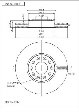 FI.BA FBD310 - Discofreno autozon.pro