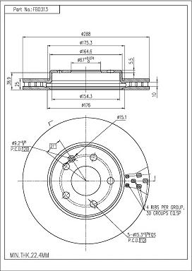 FI.BA FBD313 - Discofreno autozon.pro