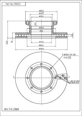 FI.BA FBD312 - Discofreno autozon.pro