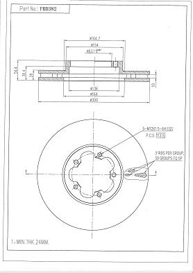 FI.BA FBD382 - Discofreno autozon.pro