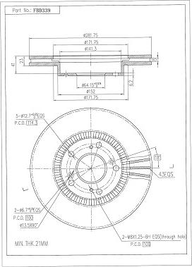 FI.BA FBD339 - Discofreno autozon.pro