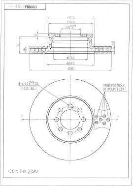 FI.BA FBD334 - Discofreno autozon.pro