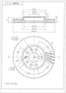 FI.BA FBD335 - Discofreno autozon.pro