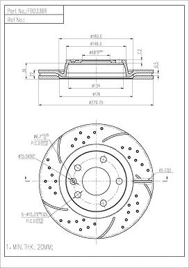 FI.BA FBD336R/H - Discofreno autozon.pro