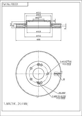 FI.BA FBD331 - Discofreno autozon.pro