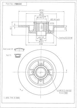 FI.BA FBD333 - Discofreno autozon.pro