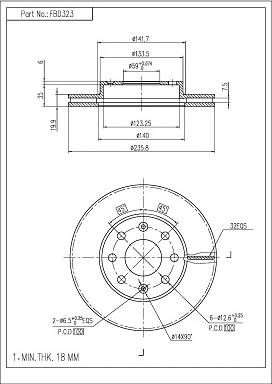 FI.BA FBD323 - Discofreno autozon.pro