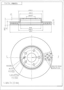 FI.BA FBD374 - Discofreno autozon.pro