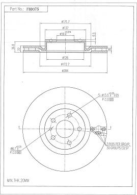 FI.BA FBD375 - Discofreno autozon.pro