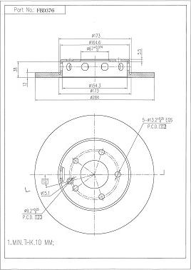 FI.BA FBD376 - Discofreno autozon.pro