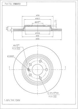 FI.BA FBD373 - Discofreno autozon.pro