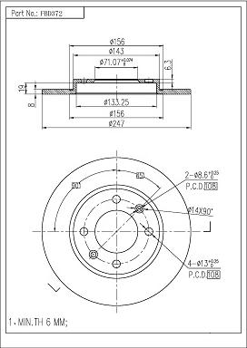 FI.BA FBD372 - Discofreno autozon.pro