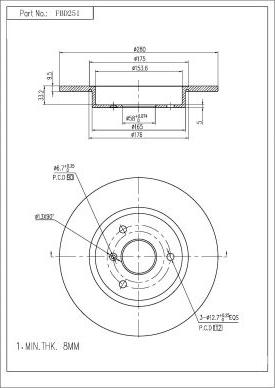 FI.BA FBD251 - Discofreno autozon.pro