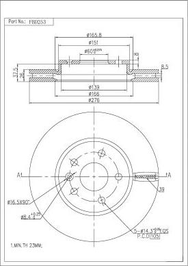 FI.BA FBD253 - Discofreno autozon.pro