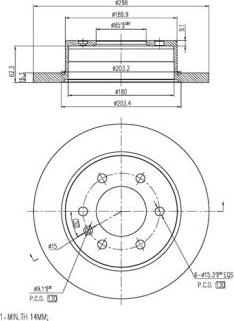 FI.BA FBD268 - Discofreno autozon.pro