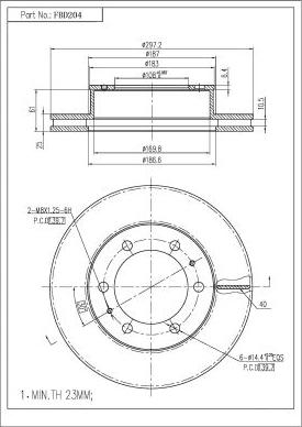 FI.BA FBD204 - Discofreno autozon.pro