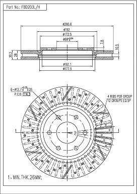 FI.BA FBD203L/H - Discofreno autozon.pro